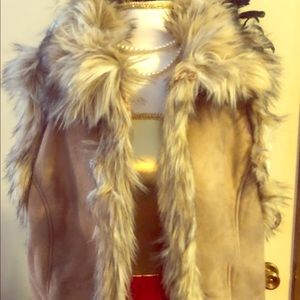 Soft faux fur fashion vest Boho chic!